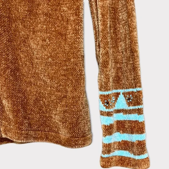 Soft Surroundings Brown and Blue Sweater - Picture 5 of 6